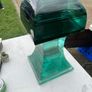 Rare glass sculpture 19 in tall x 9in square Image 4