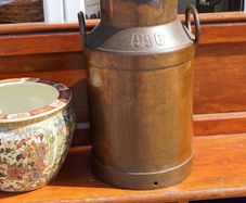 Continental Copper Milk Churn