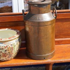 Continental Copper Milk Churn
