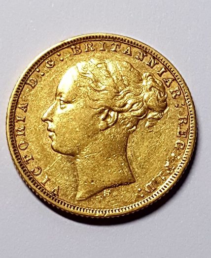 Full Sovereign 1872 Sydney Quenn Victoria