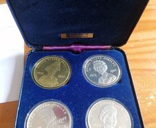 1977 Royal Salute Silver Proof Crown Medals