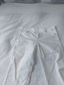 M&S Cropped white jeans