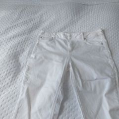 M&S Cropped white jeans