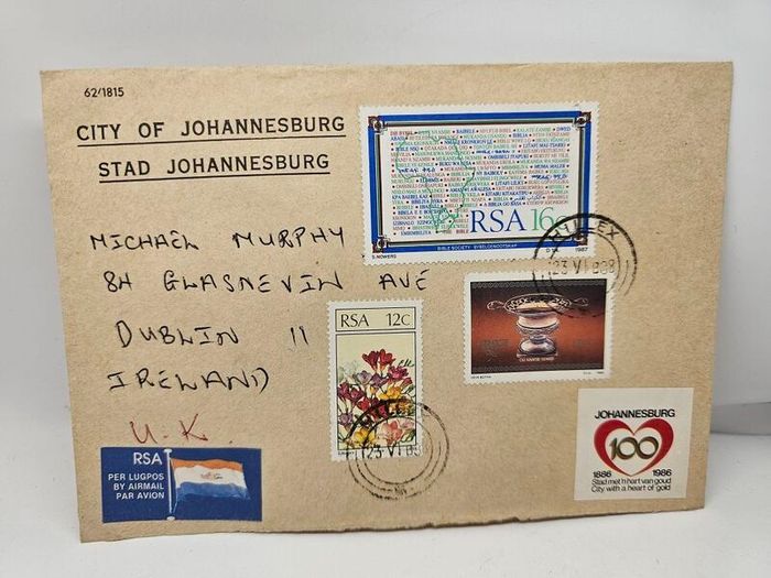 Africa First Day Covers x5 1977 1975 1973 Not Used