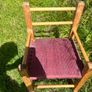 Vintage Irish Sugan Child's Rocking Chair Image 3