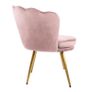 Pink Genesis Flora Accent Chair with Petal Back Armchair Image 3