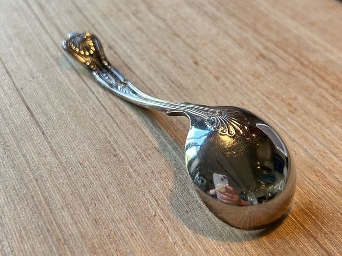 Vintage Sheffield Silver Plate Sauce Ladle with Kings pattern