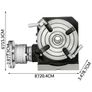 Vertical & Horizontal Rotary Table 100MM With Plates HV4 HV6 HV8 Working Table Tilting 360 for Milling Drilling Machine Image 2