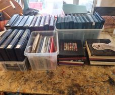 Huge Stamp and Coin Collection Job Lot Albums, First Day Covers Royal Mail Sets