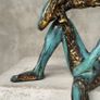 Man Deep In Thought (35cm) - Patinated Bronze Image 4