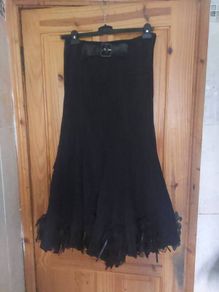 Black petticoat skirt with corsages (free post)