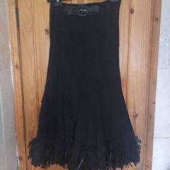 Black petticoat skirt with corsages (free post)