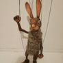 Hare Czech Handmade Wooden Marionette Image 2