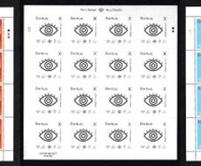 2015 Ireland The Five Senses (Taste, Touch, Sight, Hearing & Smell) Commemorative Stamp Sheetlets (5 sheets) Plate 1B1B Mint Never Hinged (MNH)