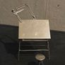 925 Sterling Silver Drawing Table and Stool Scuplture by UnoAerre Image 3