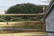 Antique Brass fire fender