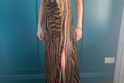 Animal print maxi dress. Size S