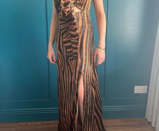 Animal print maxi dress. Size S