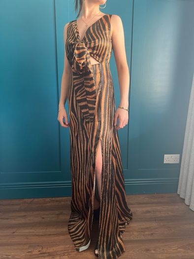 Animal print maxi dress. Size S