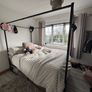 canopy bed metal 120x200 cm Image 6