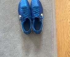 Nike blue elite tempo football boots