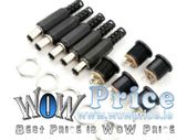 46111 10x 12V Plastic Male Plugs + Female Socket Panel Mount Jack DC Power Connector