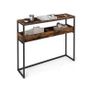 Console Table Slim Vintage Brown Image 3