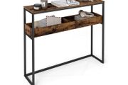 Console Table Slim Vintage Brown