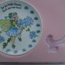 Flower fairy plate, Home decor, Gift. Image 2
