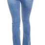 BOOTCUT HIGHWAIST JEANS WITH SLIT size xs s s to small m   for taller girl Image 2