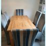 Wooden extendable dining table and 6 dining chairs Image 5
