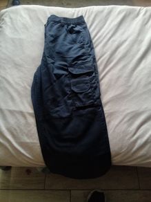 mens work trousers fully lined and water repellent outer. Size w 40 leg 31
