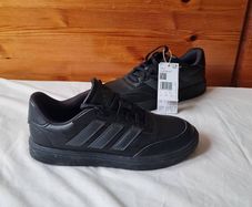 2024 adidas courtblock Size 6 eu 39 and 2/3 black leather bnwt