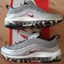 Nike Air Max 97 Silver Bullet (GS) Size UK-5.5/EUR-38.5 918890-001 Metallic Silver/Varsity Red-White-Black-2016 Image 3