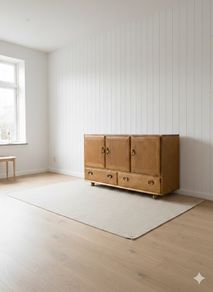 Mid Century Ercol Windsor 468 Solid Elm Sideboard