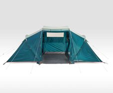 Quechua 4-person, 2-bedroom camping tent, Arpenaz 4.2