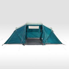 Quechua 4-person, 2-bedroom camping tent, Arpenaz 4.2