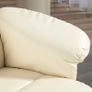 Relax Armchair with Footstool  Adjustable Backrest, 360 Swivel, Faux Leather Image 3