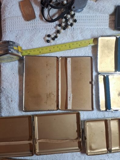 vintage cigarette cases and imco lighter