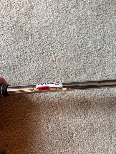 Sim Max irons. KBS stiff shaft
