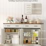 Sideboard, Buffet Cabinet with 2 Drawers, 4 Doors Image 5
