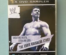 WWE Cheating Death Stealing Life The Eddie Guerrero Story Silver Version DVD Sampler - Vintage Wrestling DVD WWE