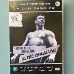 WWE Cheating Death Stealing Life The Eddie Guerrero Story Silver Version DVD Sampler - Vintage Wrestling DVD WWE