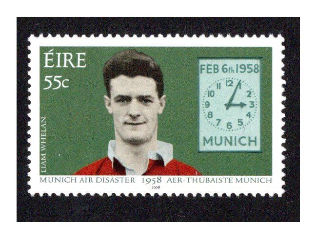 2008 Ireland 50th Anniversary of the Munich Air Disaster Commemorative Stamp Mint Never Hinged (MNH)