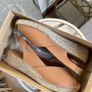 Toni Pons Tan Brown Espadrille Wedge Sandal Shoes Image 3