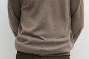 Massimo Dutti Yak wool blend polo knit