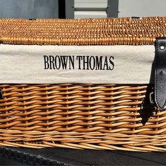 Brown Thomas wicker basket
