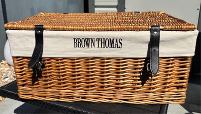 Brown Thomas wicker basket