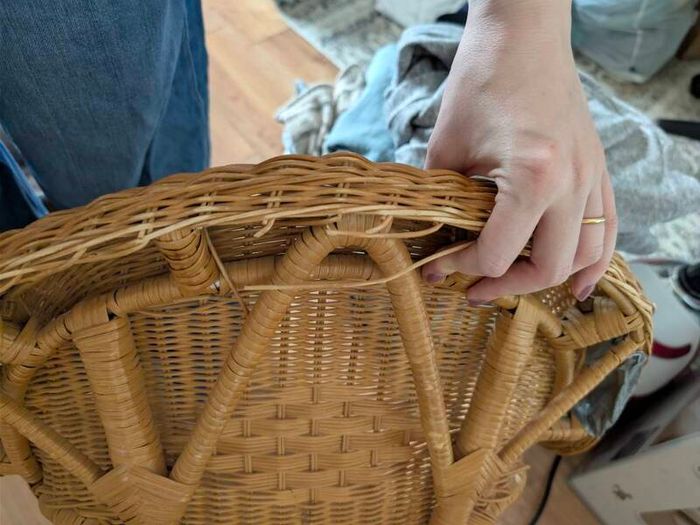 free toddler child wicker armchair