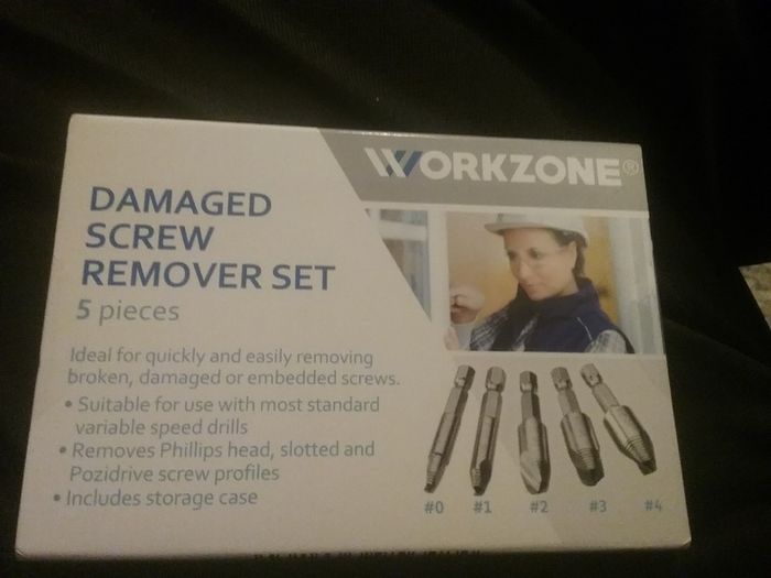 Damaged screw remover set